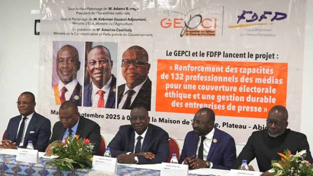 Presse ivoirienne : des journalistes formés sous l’impulsion du GEPCI et du FDFP