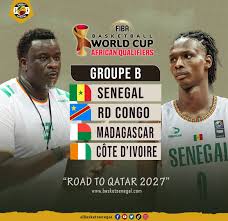 Basket-Eliminatoires mondial masculin 2027 : la Côte d’Ivoire dans la poule B avec la Rd Congo, Madagascar et le Sénégal 