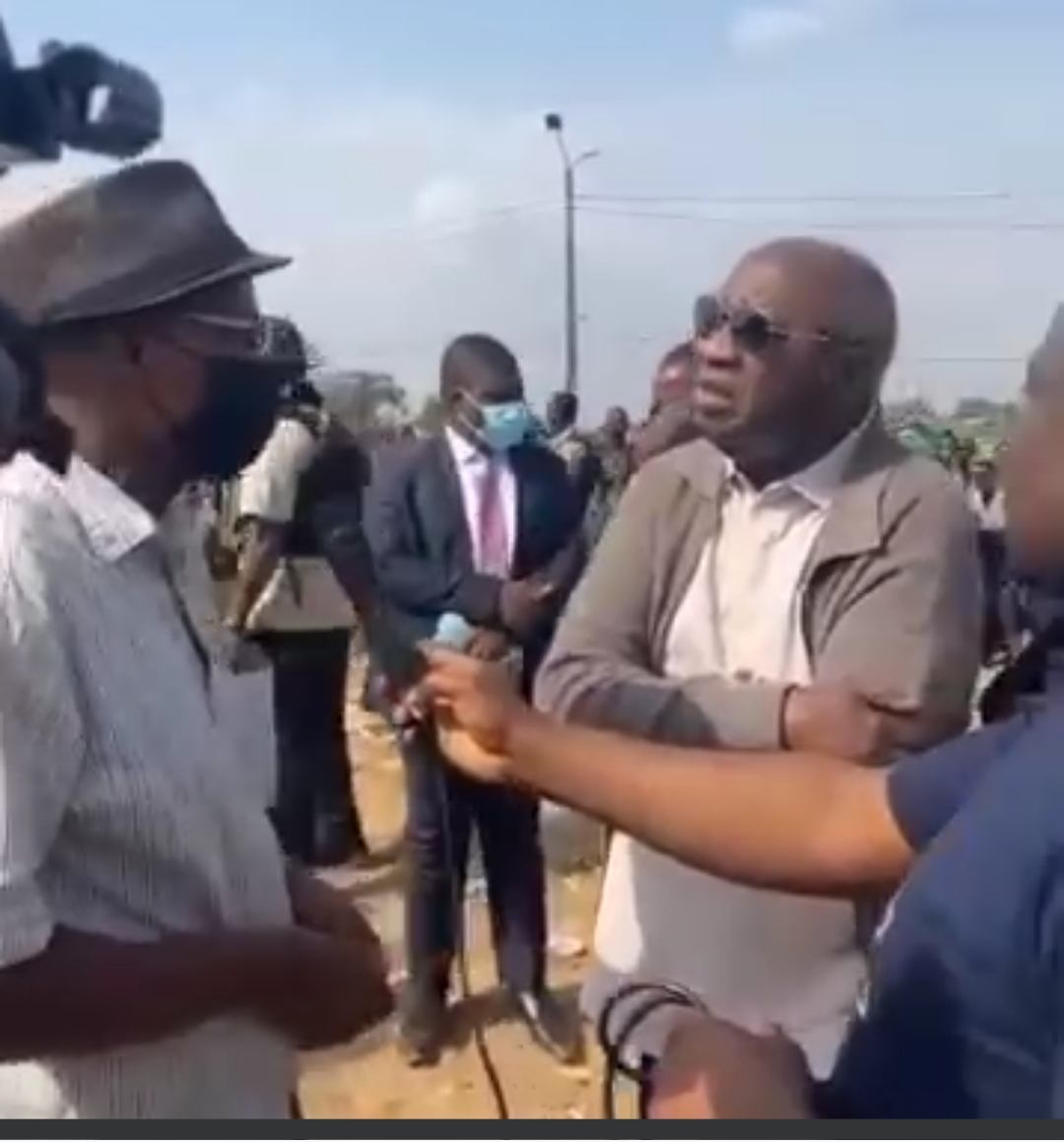 Côte d’Ivoire/Déguerpissement à Gesco : Laurent Gbagbo sur les ruines aux côtés des sinistrés