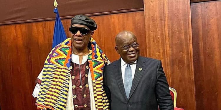 Ghana : l’artiste américain, Stevie Wonder fait citoyen ghanéen
